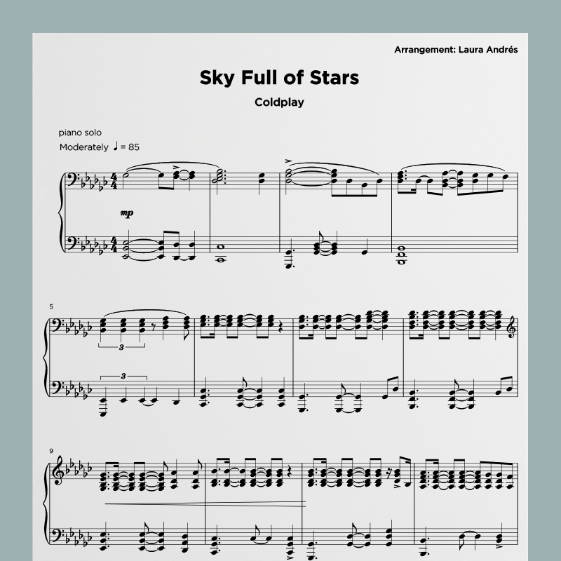 12. Sky Full of Stars - Coldplay (Laura Andrés)