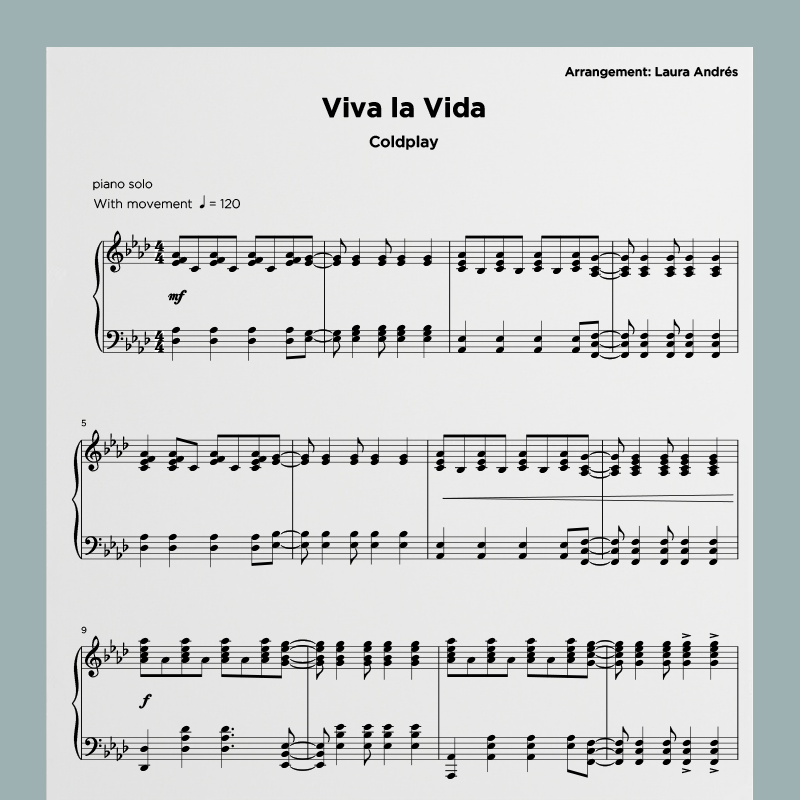 13. Viva la Vida - Coldplay (Laura Andrés)