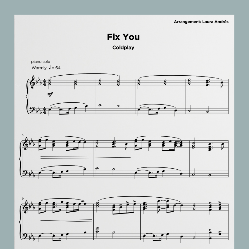5. Fix You - Coldplay (Laura Andrés)