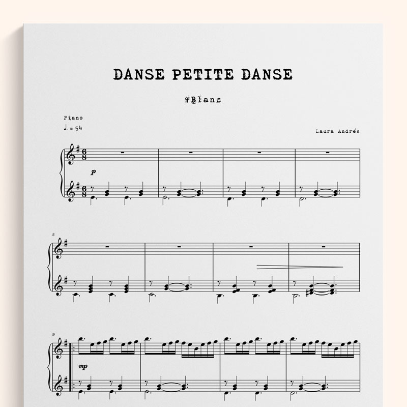Separación Cerdo Impedir Danse, petite, danse - partitura (.pdf) - Laura Andrés